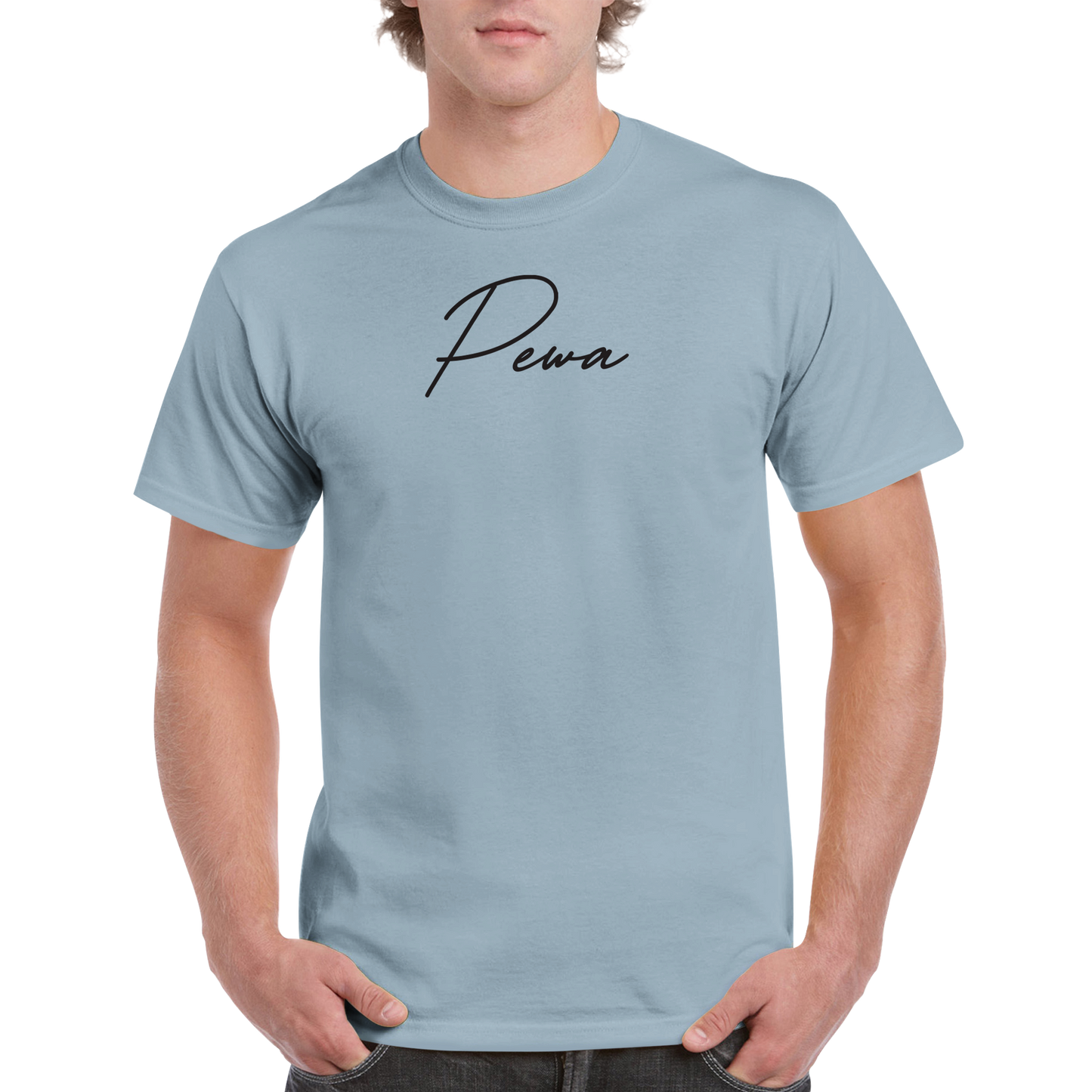 PEWA cursive logo T-Shirt