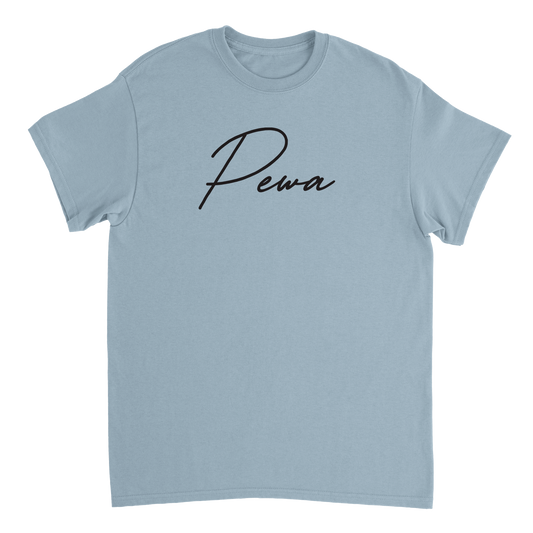 PEWA cursive logo T-Shirt